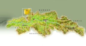 Mapa de la región vinícola de la Ribera del Duero |  Winetraveler.com