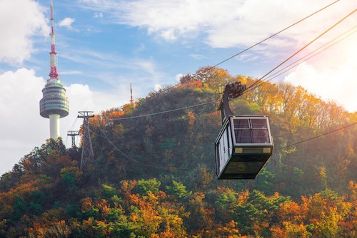 Cosas que hacer en el parque Namsan, el teleférico del monte Namsan y la torre de Seúl