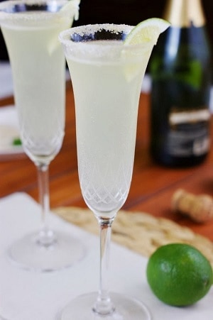 Receta de coctel margarita con champán - Recetas de año nuevo con champán