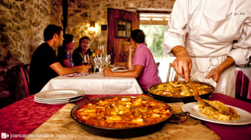 Arroz tradicional catalán servido en el Priorat.  Cortesía del restaurante Mas Trucafort / Joan Capdevila