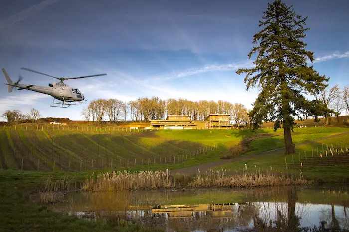 Recorridos en helicóptero Tour deVine en el valle de Willamette en Oregón
