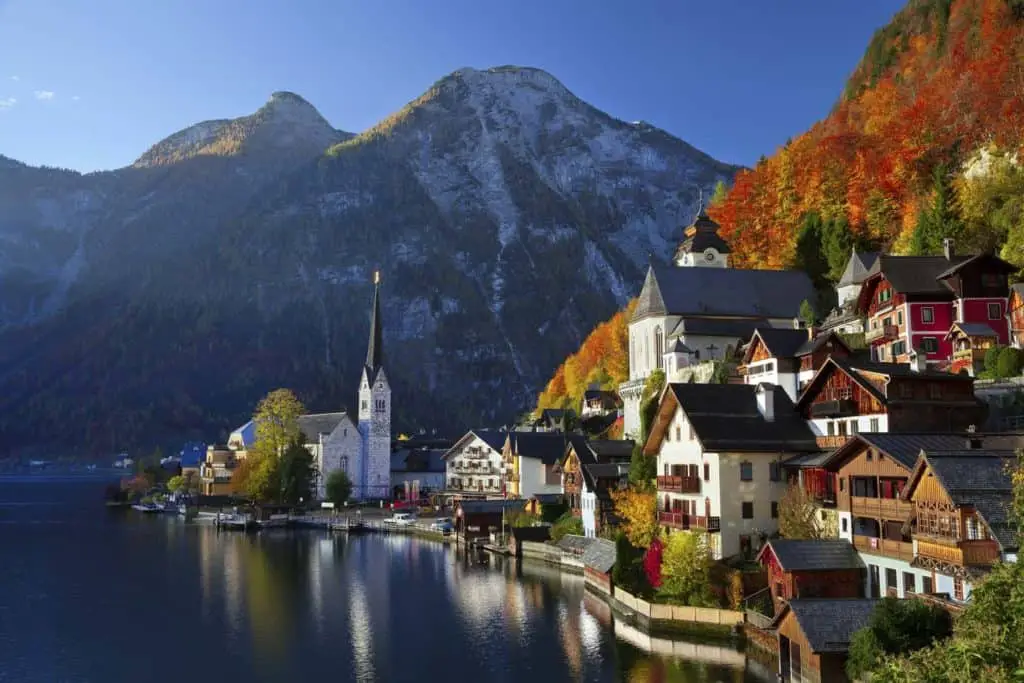 Europa en otoño Destinos turísticos: Hallstatt Austria |  Winetraveler.com