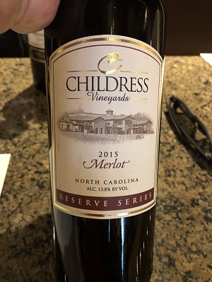 Merlot en Childress Vineyards: Bodegas en Carolina del Norte