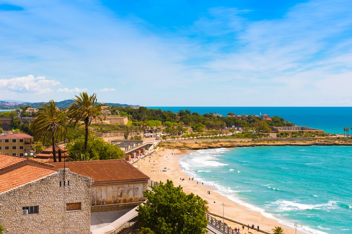 Playas de la Costa Daurada en Cataluña