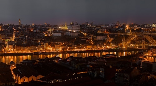 Vista de Vila Nova de Gaia desde World of Wine Porto