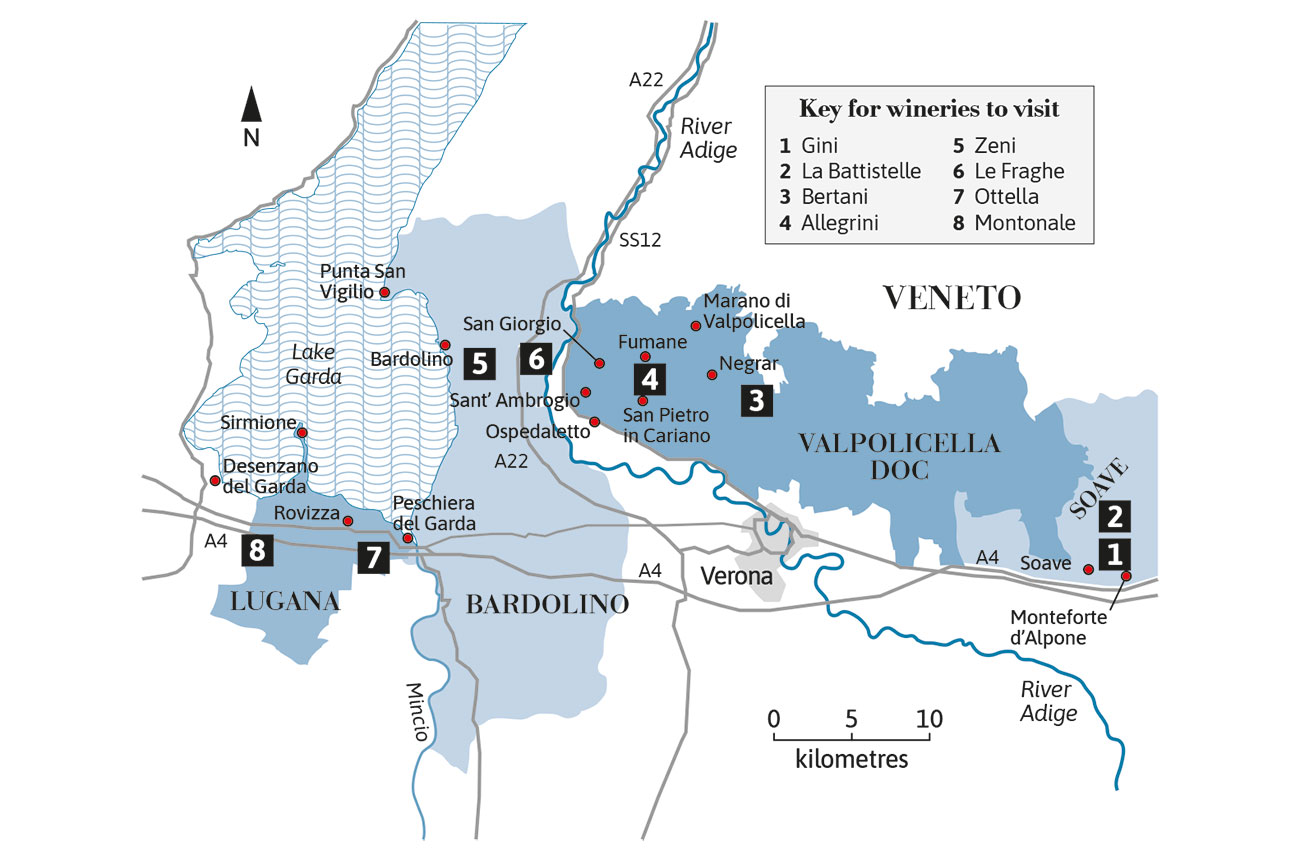 Guía de viaje de la provincia de Verona: mapa